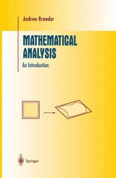 Paperback Mathematical Analysis: An Introduction Book