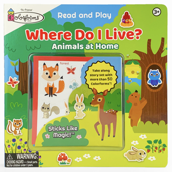 Board book Where Do I Live? (Colorforms): Animals at Home Book