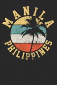 Paperback Notebook: Manila Philippines Dot Grid 6x9 120 Pages Book