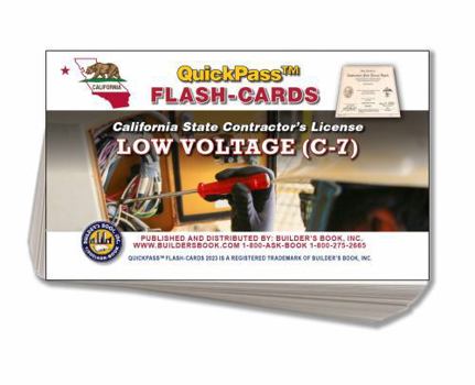 Cards C-7 Low Voltage Contractor Exam QuickPass Flash Cards Book
