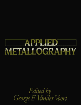 Paperback Applied Metallography Book