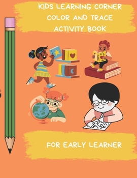 Paperback Color and Trace Activity Book: Preschoolers Learning Activities Book