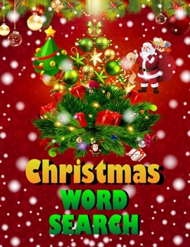 Paperback Christmas word search.: Easy Large Print Puzzle Book for Adults, Kids & Everyone for the 25 Days of Christmas. Book