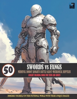 SWORDS vs FANGS: MEDIEVAL ROBOT DUEL COLORING BOOK: Journey Into A World Of Fiction And Fantasy Where Robot Knights Battle Giant Mechan