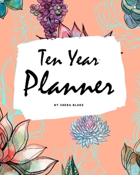 Paperback 10 Year Planner - 2020-2029 (8x10 Softcover Monthly Planner) Book