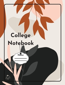 Paperback College Notebook: Student workbook Journal Diary Leaves cover notepad by Raz McOvoo Book