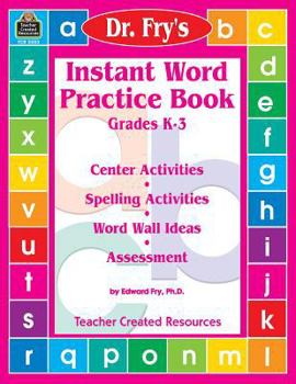 Paperback Instant Word Practice Book by Dr. Fry Book