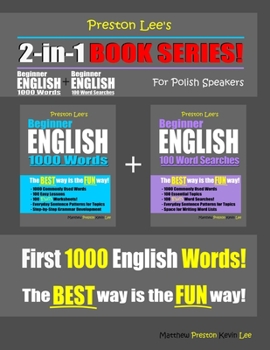 Paperback Preston Lee's 2-in-1 Book Series! Beginner English 1000 Words & Beginner English 100 Word Searches For Polish Speakers Book