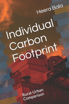 Paperback Individual Carbon Footprint: Rural-Urban Comparison Book