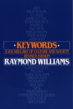 Paperback Keywords: A Vocabulary of Culture and Society Book