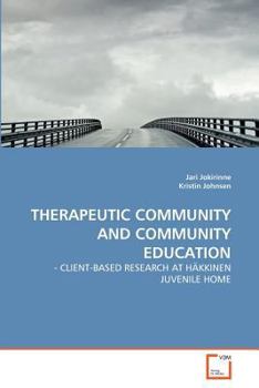 Paperback Therapeutic Community and Community Education Book