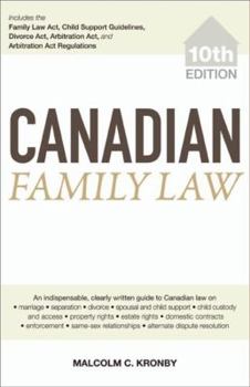 Paperback Canadian Family Law Book