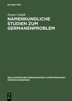 Hardcover Namenkundliche Studien zum Germanenproblem [German] Book