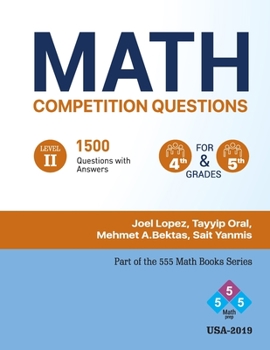 Paperback Math Competition Questions-2: Math competition for elementary school students. Book