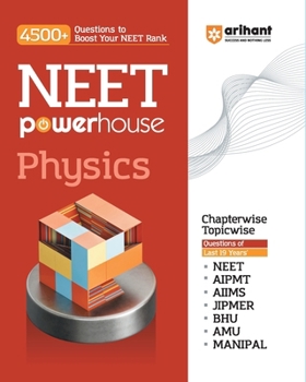 Paperback Arihant NEET Powerhouse Physics Book For 2024 Exam (4500+ Question to Boost Your NEET Rank) Book