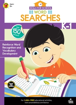 Paperback Skills for School Word Searches, Grades K - 1 Book