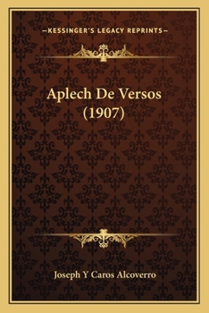 Paperback Aplech De Versos (1907) [Spanish] Book