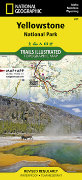 Map Yellowstone National Park Map Book