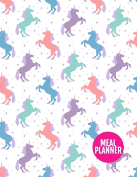 Meal Planner: Pretty Year 365 Daily - 52 Week Calendar Meal Planner Daily Weekly and Monthly For Track & Plan Your Meals Food Planning | Large 8.5 x 11 Inch | 110 Pages  - Cover Design BR 000238