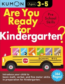 Paperback Kumon Are You Ready for Kindergarten Preschool Skills Book