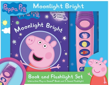 Board book Peppa Pig: Moonlight Bright Book and 5-Sound Flashlight Set [With Flashlight and Battery] Book