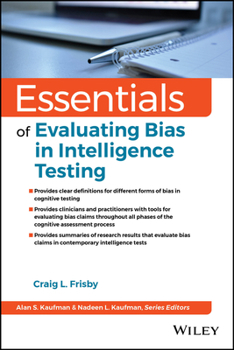 Paperback Essentials of Evaluating Bias in Intelligence Testing Book