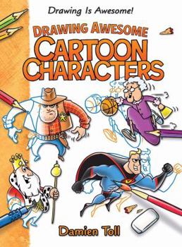 Paperback Drawing Awesome Cartoon Characters Book