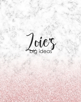 Zoie's Big Ideas: Personalized Notebook - 8x10 Lined Women's Journal