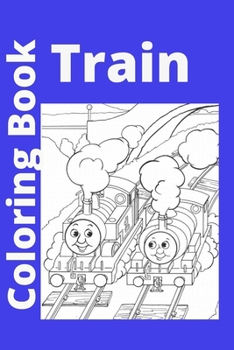 Paperback Train Coloring Book: Kids for Ages 4-8 [Large Print] Book