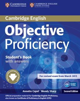 Paperback Objective Proficiency Student's Book with Answers with Downloadable Software Book
