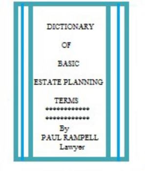 Paperback Dictionary of Basic Estate Planning Terms Book