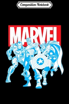 Composition Notebook: Marvel The Avengers Classic Retro Americana Graphic  Journal/Notebook Blank Lined Ruled 6x9 100 Pages