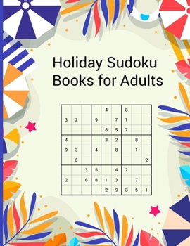 Paperback Holiday Sudoku Books for Adults: 2024 Adults Sudoku Book with Solution Book