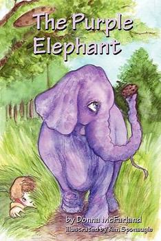 Paperback The Purple Elephant (B&w) Book