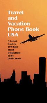 Hardcover Travel and Vacation Phone Book USA: A Pocket Guide to 100 Major Travel Destinations in the United States Book
