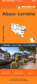 Map France: Alsace, Lorraine Map 516 [French] Book