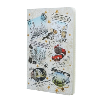 Hardcover The Wizarding World Notebook A5 Gridded Cahier, 80pg, 100gsm by Paperblanks (Harry Potter Collection) Book
