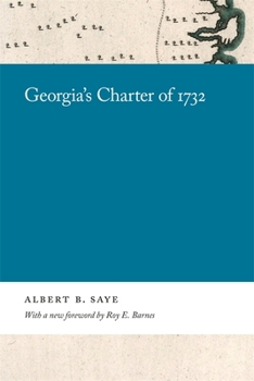 Paperback Georgia's Charter of 1732 Book