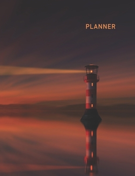 Planner: Sunset 2 Year Weekly Planning Organizer | 2020 - 2021 | Lighthouse Dawn Cover | January 20 - December 21 | Writing Notebook | Productive ... | Plan Days, Set Goals & Get Stuff Done