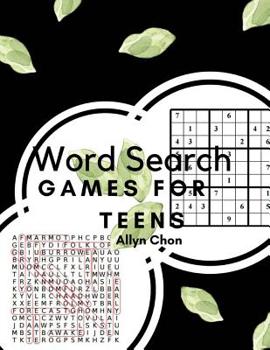 Paperback Word Search Games For Teens: With Sudoku And Word Search Brain Activity Books Large Print Book