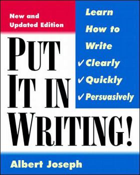 Paperback Put It In Writing Book