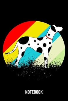 Notebook: Dalmatian Notebook Blank Dot Grid Dogs Journal dotted with dots 6x9 120 Pages Checklist Record Book Dog Lovers Take Notes dalmatian dog breed Planner Paper Christmas Gift for Dalmatian Lover