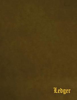 Paperback Ledger: 3 Columns, 8.5x11", 100 Pages Book