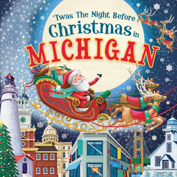 Hardcover 'Twas the Night Before Christmas in Michigan Book