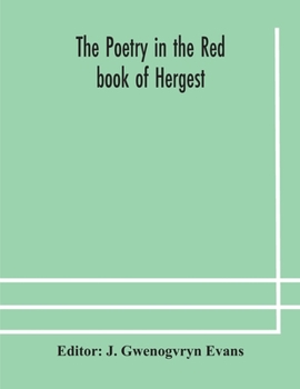 Paperback The Poetry In The Red Book Of Hergest Book