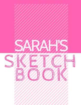 Paperback Sarah's Sketchbook: Personalized Crayon Sketchbook with Name: 120 Pages Book