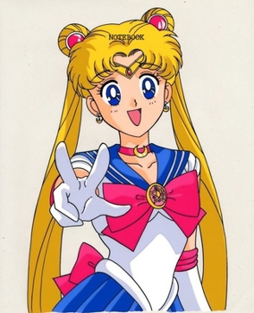 Notebook: Sailor Moon Anime Soft Glossy Cover College Ruled Pages Book 7.5 x 9.25 Inches 110 Pages