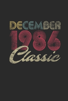 Classic December 1986: Dotted Bullet Notebook – 33 years old Birthday Gift or 33rd Anniversary Gift Idea