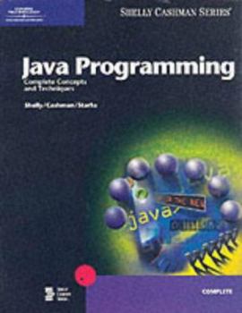 Paperback Java Programming: Complete Concepts and Techniques Book