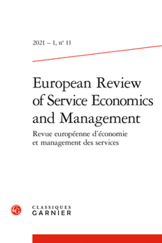 Paperback Revue Europeenne d'Economie Et Management Des Services Book